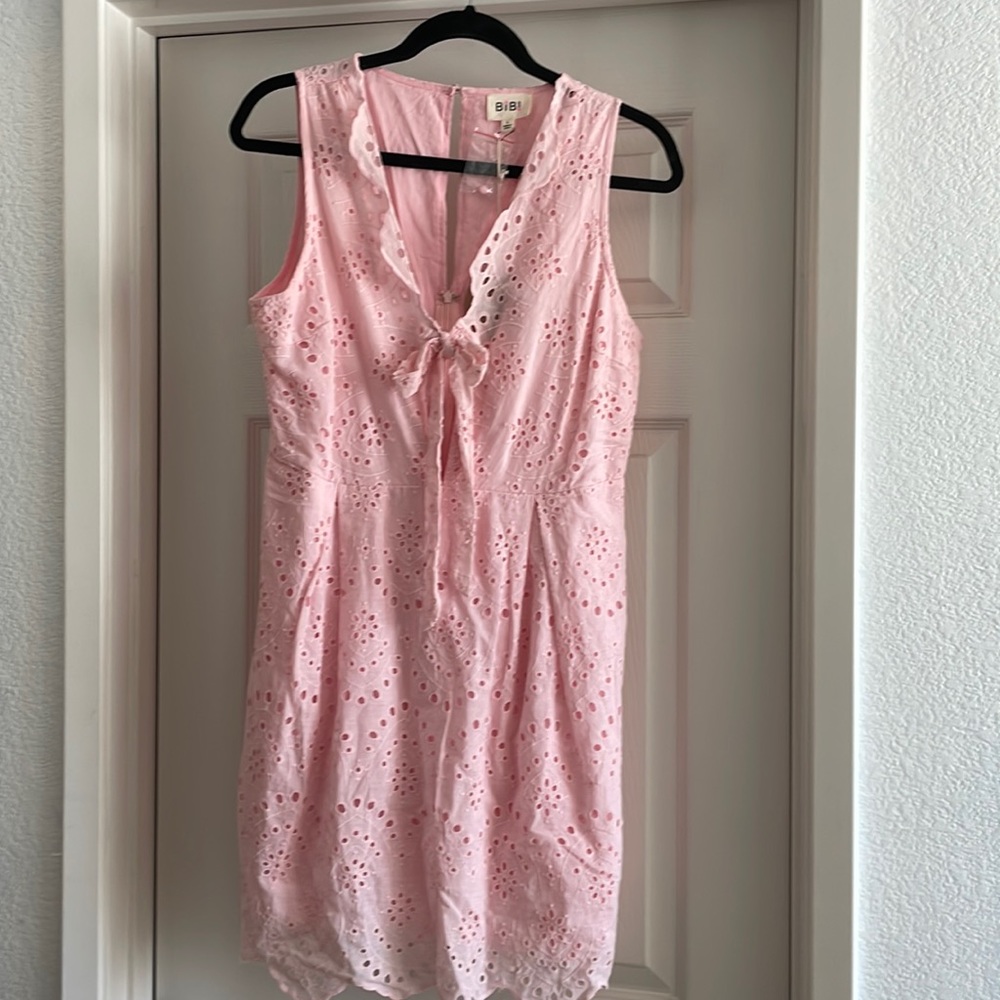 Pink Eyelet Dress